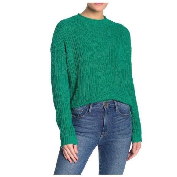 Abound Crewneck Long Sleeve Ribbed Knit Sweater - Picture 2 of 7